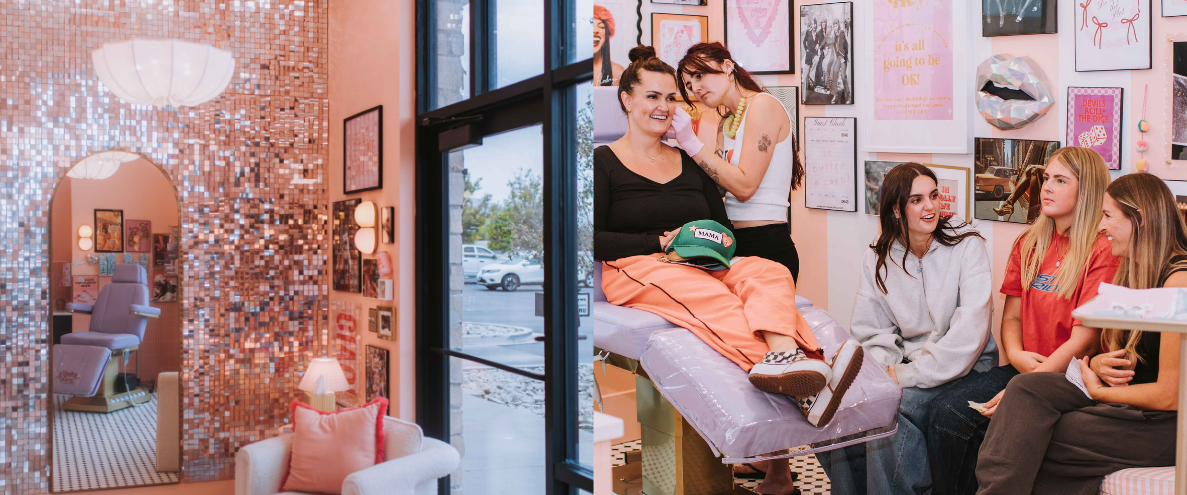 Your Next Friends’ Night Out Needs Piercings: Inside a Groovy Peach Party