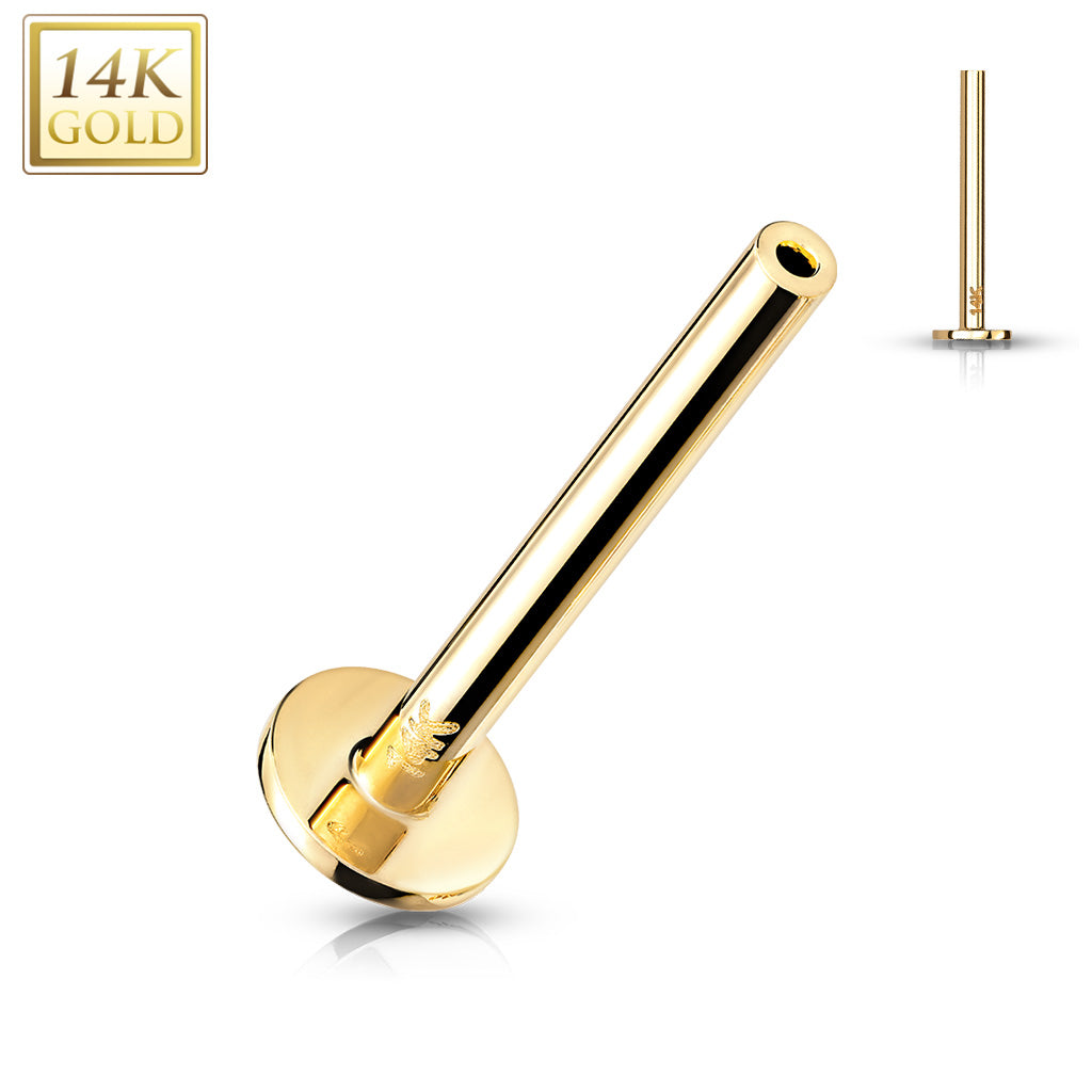 14k Solid Gold Post