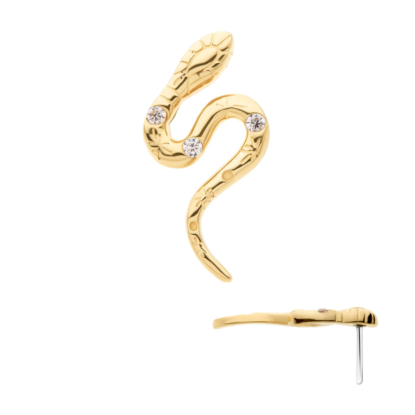 Sparkle Serpent Stud