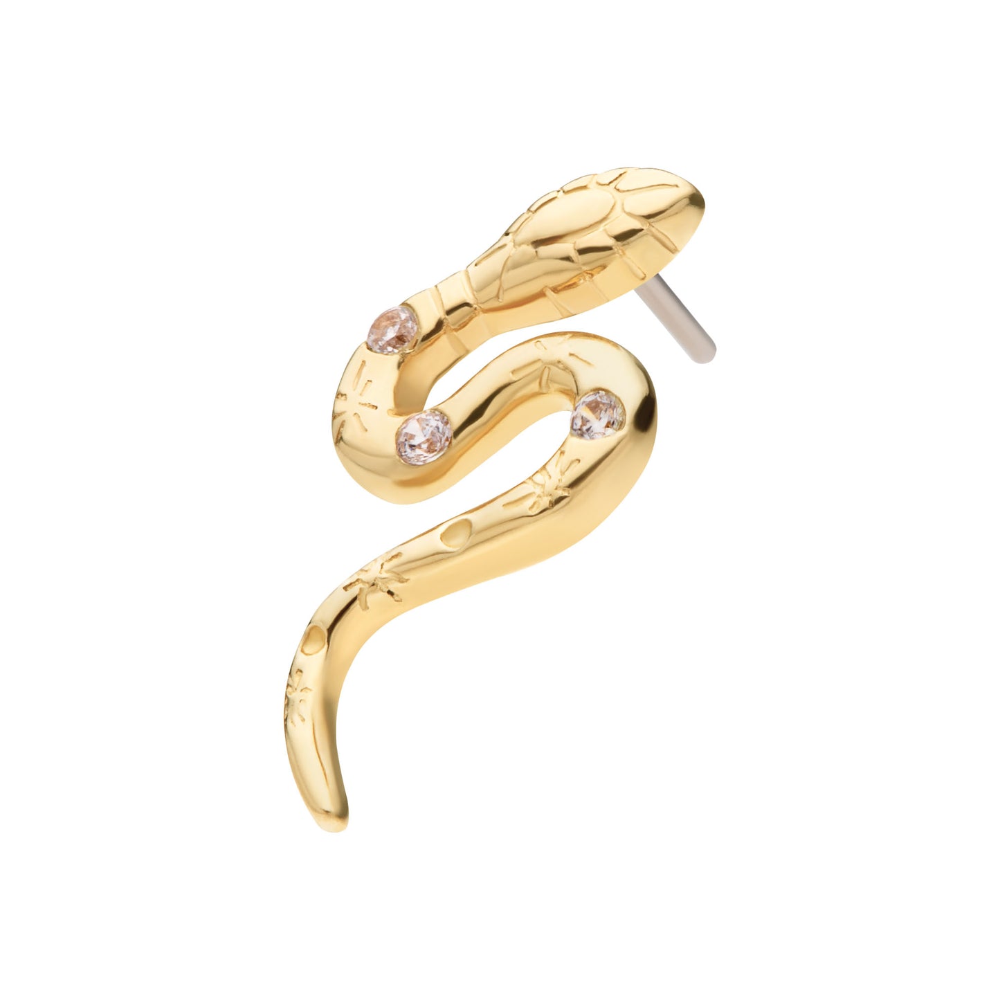 Sparkle Serpent Stud