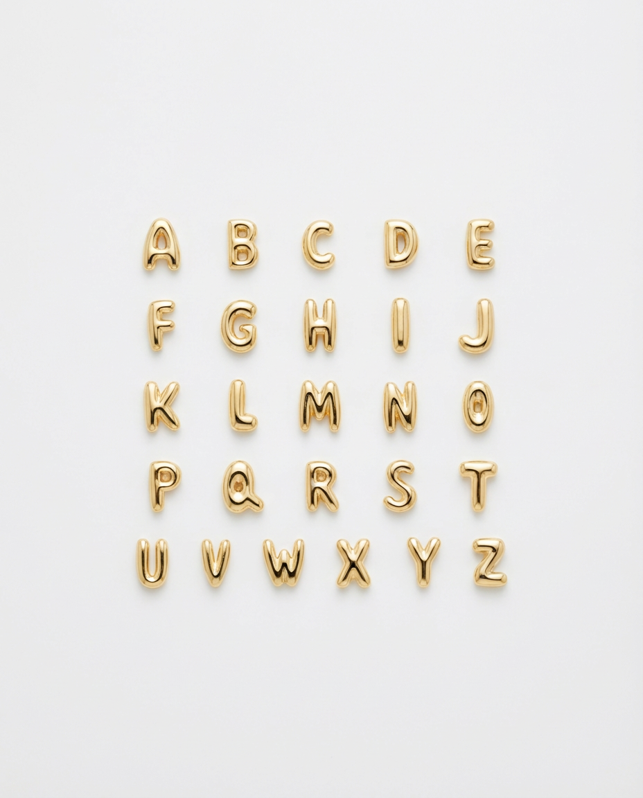 Bubble Letter Stud
