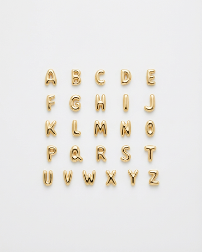 Bubble Letter Stud