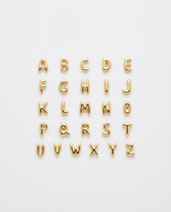 Bubble Letter Stud