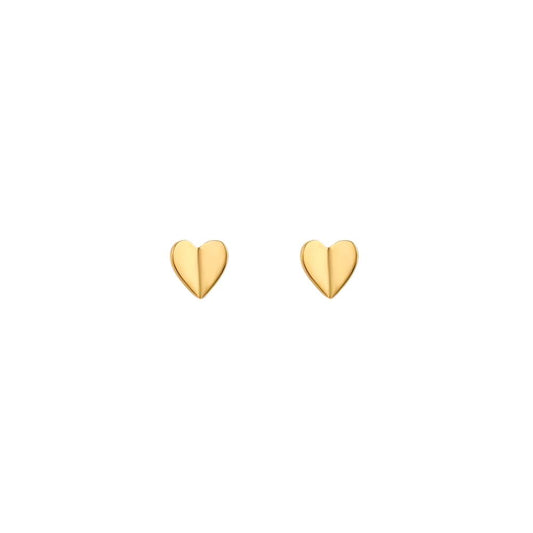 Origami Heart Stud