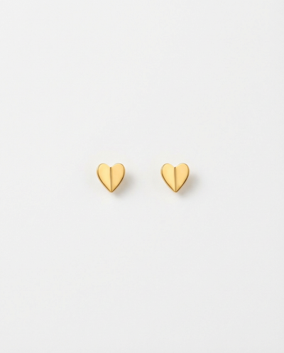 Origami Heart Stud