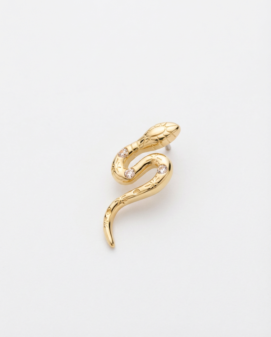 Sparkle Serpent Stud