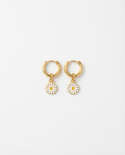 Whoopsie Daisy Enamel Hoops