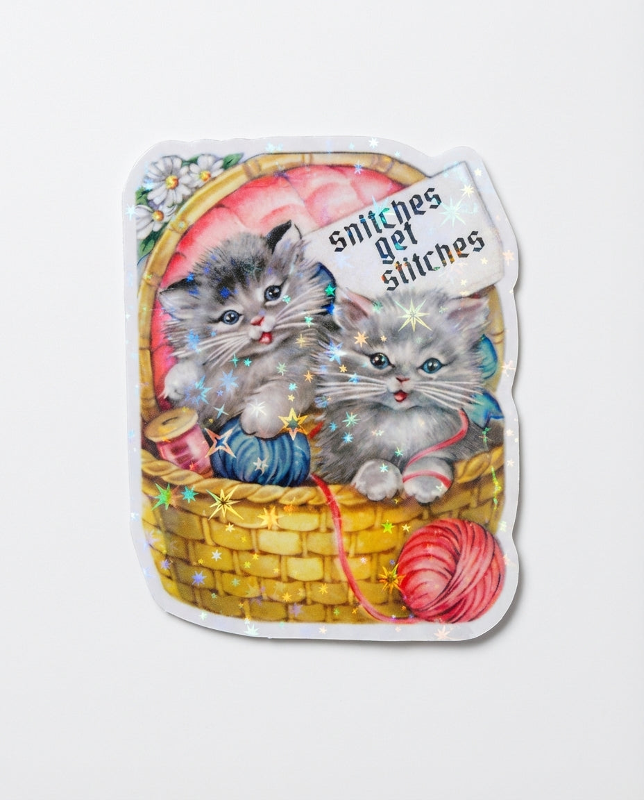 Snitches gets snitches sticker