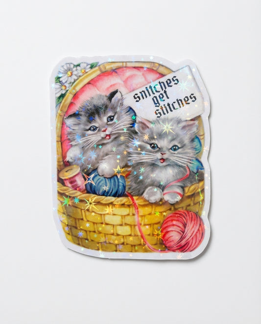 Snitches gets snitches sticker