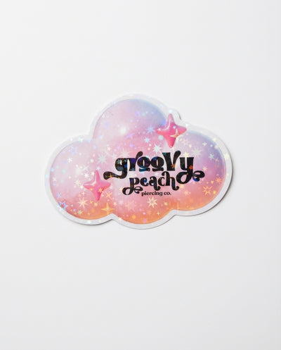 Groovy Cloud Sticker