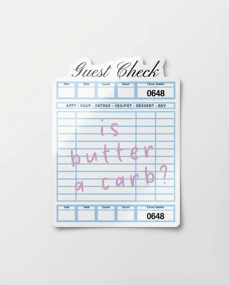 Guest Check Sticker